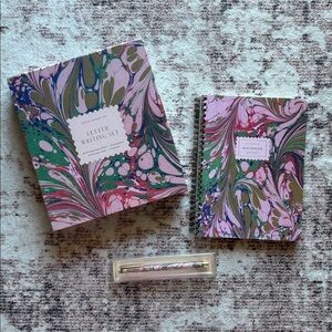 Rifle Paper Co Florence Colorful Marble Notebook and Letter Writing Set